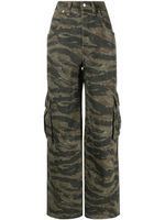 Alexander Wang jean cargo à imprimé camouflage - Vert