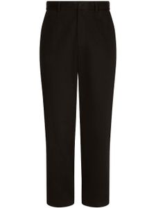 Dolce & Gabbana front-fastening straight-leg trousers - Noir