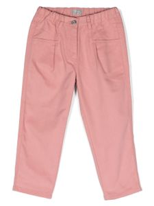 Il Gufo pantalon en coton à coupe droite - Rose