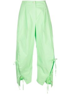 Henrik Vibskov pantalon ample à coupe courte - Vert