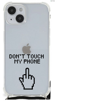 iPhone 14 Plus Anti Shock Case Finger Don't Touch My Phone