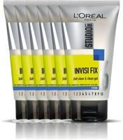 L’Oréal Paris Studio Line Invisi Fix 24H Clear & Clean Gel Strong - 6 x 150 ml - Gel - Voordeelverpakking
