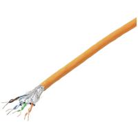 TRU COMPONENTS Netwerkkabel CAT 7 S/FTP 4 x 2 x 0.24 mm² CPR-Dca-gecertificeerd Oranje 100 m