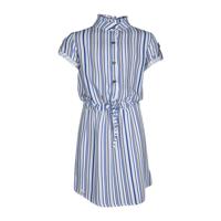 KIEstone Meisjes jurk - Blauw gestreept