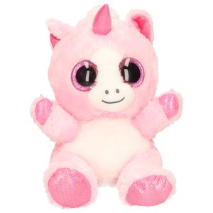 Keel Toys pluche eenhoorn knuffel roze/wit 25 cm