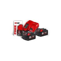 Milwaukee accupack M18NRG-502 (2x18V 5.0Ah accu+snellader)