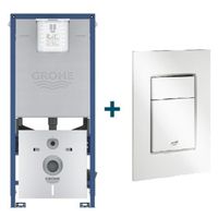 GROHE Rapid SL inbouwreservoir inclusief GROHE Skate cosmopolitan bedieningsplaat wit mat 0729205/sw107647/sw107662/ - thumbnail