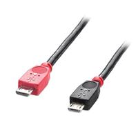 LINDY 31759 USB 2.0 kabel type Micro-B - Micro-B OTG - 1 m, zwart