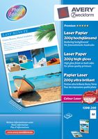 Avery-Zweckform Premium Laser Paper 200g high gloss 1398-200 Laserprintpapier DIN A4 200 g/m² 200 vellen Wit - thumbnail