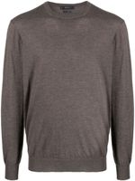 Boggi Milano fine-knit cashmere jumper - Marron - thumbnail