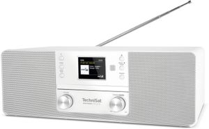 TechniSat DIGITRADIO 370 CD IR Radio DAB+, DAB, VHF (FM), Internet WiFi, Bluetooth, CD, USB, Internetradio Incl. afstandsbediening Wit