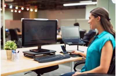 Kensington SmartFit® Monitorstandaard Hoogte: 10.5 cm (max) Zwart