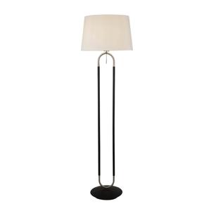 Searchlight Vloerlamp Jazz 161cm zwart met creme EU41432SS