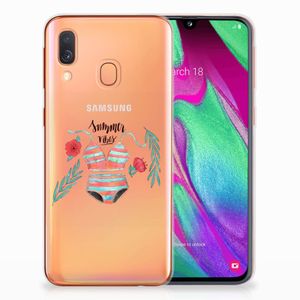 Samsung Galaxy A40 Telefoonhoesje met Naam Boho Summer