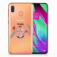 Samsung Galaxy A40 Telefoonhoesje met Naam Boho Summer