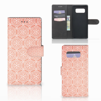 Samsung Galaxy Note 8 Telefoon Hoesje Pattern Orange