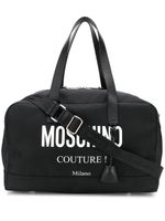 Moschino sac fourre-tout à logo imprimé - Noir