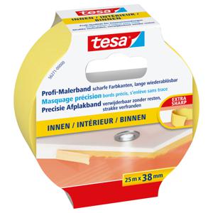 tesa PRECISION INDOOR 56271-00000-01 Maskeertape tesa Geel (l x b) 25 m x 38 mm 1 stuk(s)