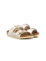 Birkenstock Kids sandales Arizona à brides à boucles - Or