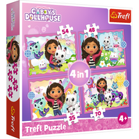 Gabby&apos;s Dollhouse 4-in-1 Puzzel