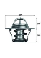 Thermostaat, koelvloeistof TX1487D - thumbnail