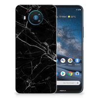 Nokia 8.3 TPU Siliconen Hoesje Marmer Zwart - Origineel Cadeau Vader - thumbnail