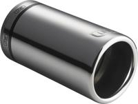 Ulter Sport uitlaatsierstuk rond 60 70 mm 20 cm RVS zilver