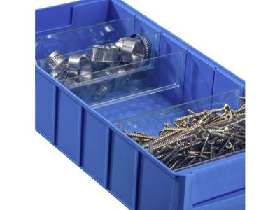 Allit 456591 Tussenwand voor stapelbak ProfiPlus ShelfBox Divider B Transparant 4 stuk(s)