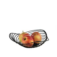 Alessi Trinity Fruitschaal 26 cm zwart