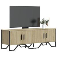 Tv-meubel 122x34x41 cm bewerkt hout sonoma eikenkleurig