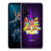 Honor 20 Pro Telefoonhoesje met Naam Cat Color