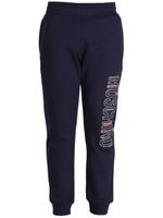 Moschino pantalon de jogging en coton à logo imprimé - Bleu - thumbnail