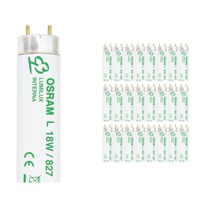 Voordeelpak 25x Osram Lumilux Interna T8 18W - 827 Zeer Warm Wit | 60cm