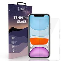 Lunso - Geschikt voor iPhone 11 - Gehard Beschermglas - Full Cover Screenprotector