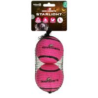 Dog Comets Starlight Tennisbal - Ø 7,5 cm - Hondenbal - drijvend hondenspeelgoed - springend hondenspeelgoed - 2 stuks - roze
