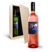 Wijnpakket met bedrukt etiket - Syrah en Sauvignon Blanc