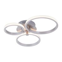 Just Light Plafondlamp Johanna 3-rings RVS 12110-55