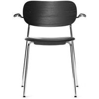 Audo Copenhagen Co Chair eetkamerstoel chrome met armleuning gestoffeerd