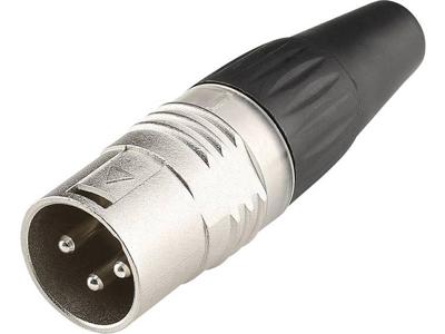 Hicon HI-X3CM-V XLR-connector Stekker, recht Aantal polen: 3 Zwart, Zilver 1 stuk(s) Hicon HI-X3CM-V XLR-connector Stekker, recht Aantal polen: 3 Zwart, Zilver 1 stuk(s)