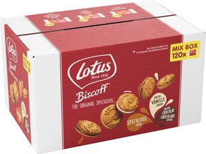 Lotus gevulde speculoos Mix Box, doos van 120 stuks