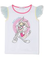 Monnalisa t-shirt à imprimé Looney Tunes - Blanc