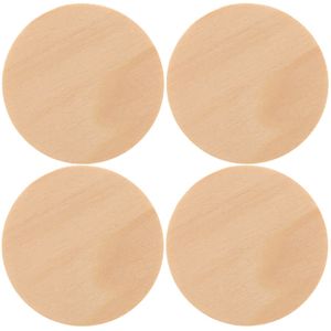 12x Houten schijven om te schilderen 9 cm