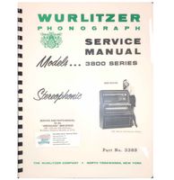 Wurlitzer 3800 Americana Jukebox Service Manual - thumbnail