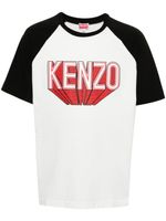 Kenzo t-shirt en coton à logo imprimé - Blanc