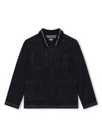 Karl Lagerfeld Kids veste en jean à logo au col - Noir