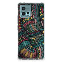 Motorola Moto G72 Doorzichtige Silicone Hoesje Aztec