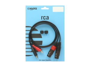 KLOTZ AIS GmbH AT-CF0600 audio kabel 6 m 2 x RCA 2 x XLR (3-pin) Zwart