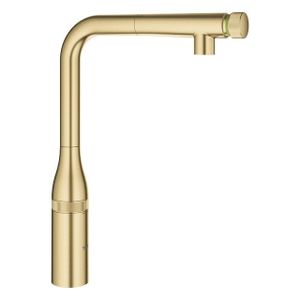 GROHE Essence Keukenkraan - hoog - draaibare/uittrekbare uitloop - cool sunrise geborsteld 31615GN0