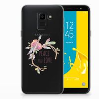 Samsung Galaxy J6 2018 Telefoonhoesje met Naam Boho Text