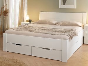 Tweepersoonsbed COTTBUS 160x200 cm wit